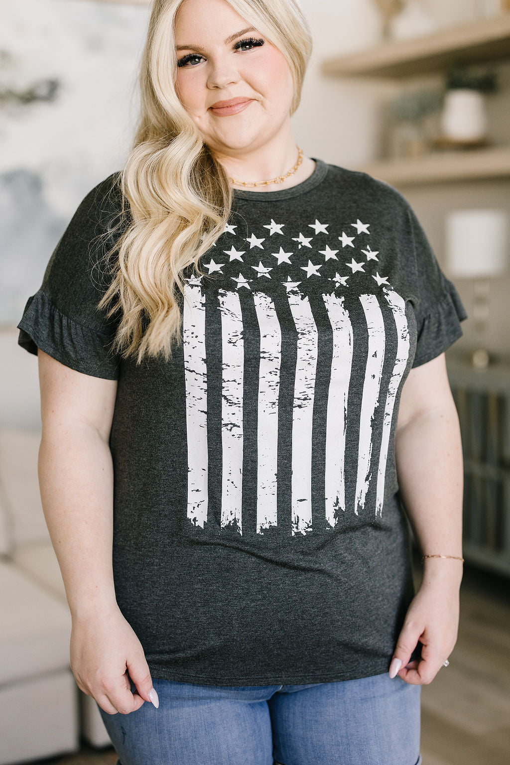 Stars and Stripes Graphic T-Shirt - 6/6/2023