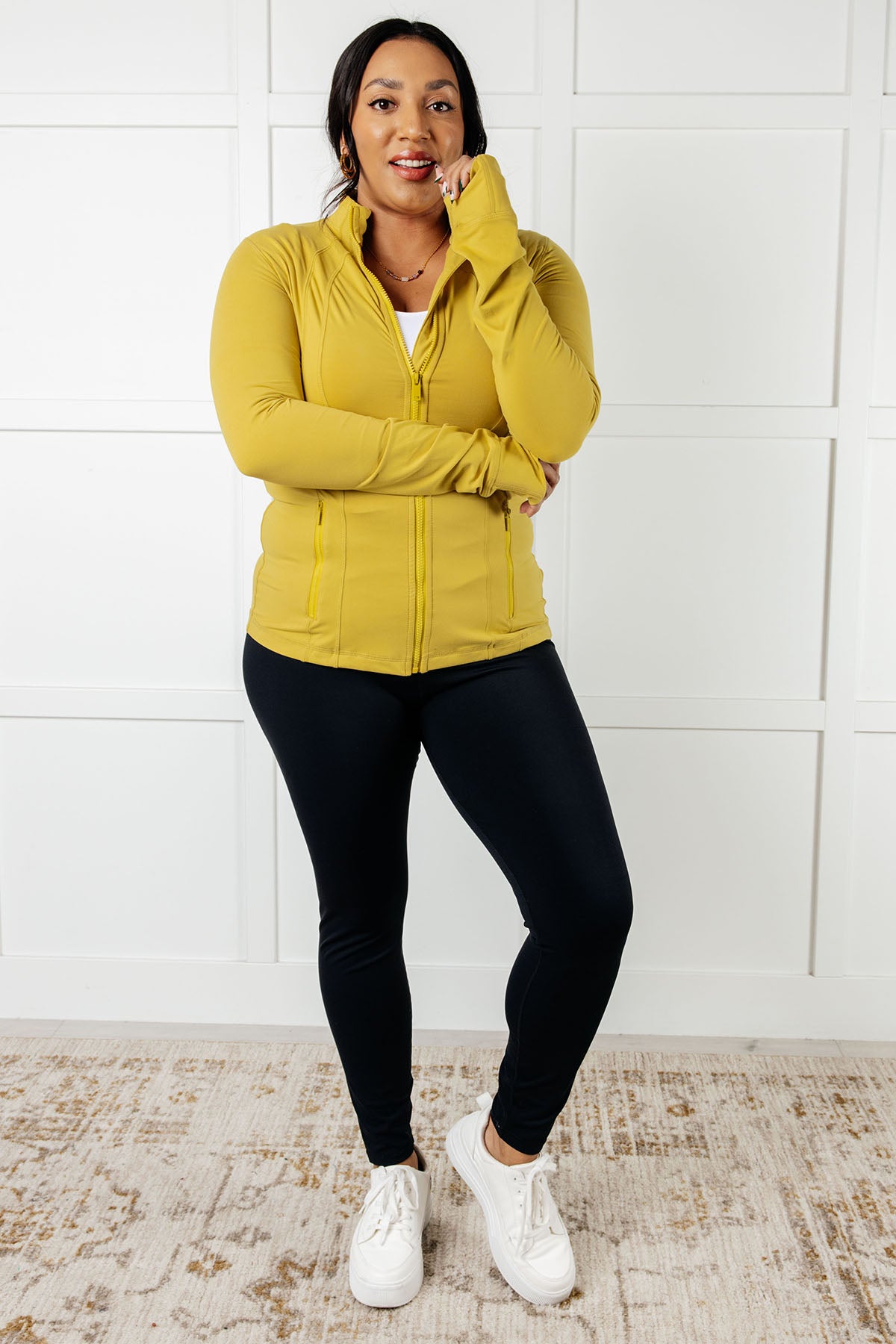 Staying Swift Activewear Jacket in Yellow Pear - 1/2/2025