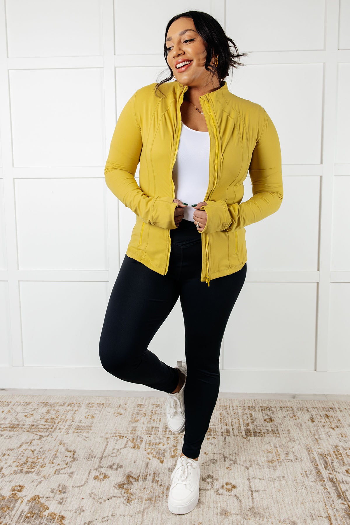 Staying Swift Activewear Jacket in Yellow Pear - 1/2/2025