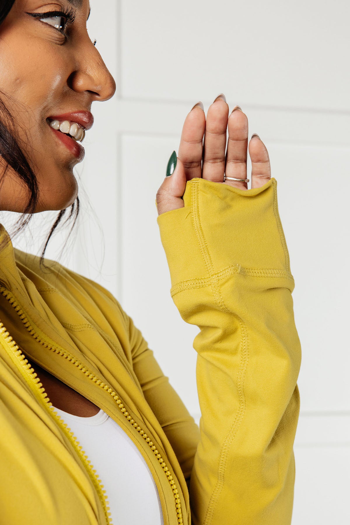 Staying Swift Activewear Jacket in Yellow Pear - 1/2/2025