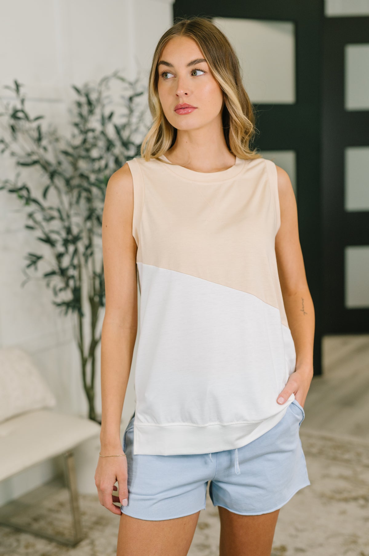 Steady Increase Color Block Sleeveless Top - 6/11/2026