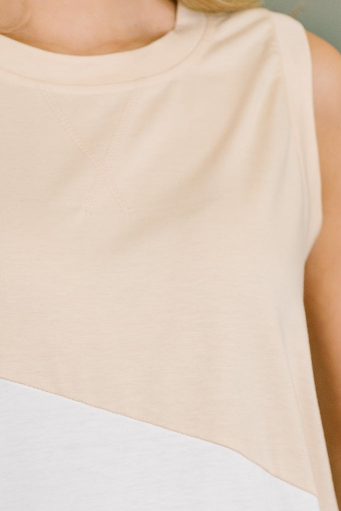 Steady Increase Color Block Sleeveless Top - 6/11/2026