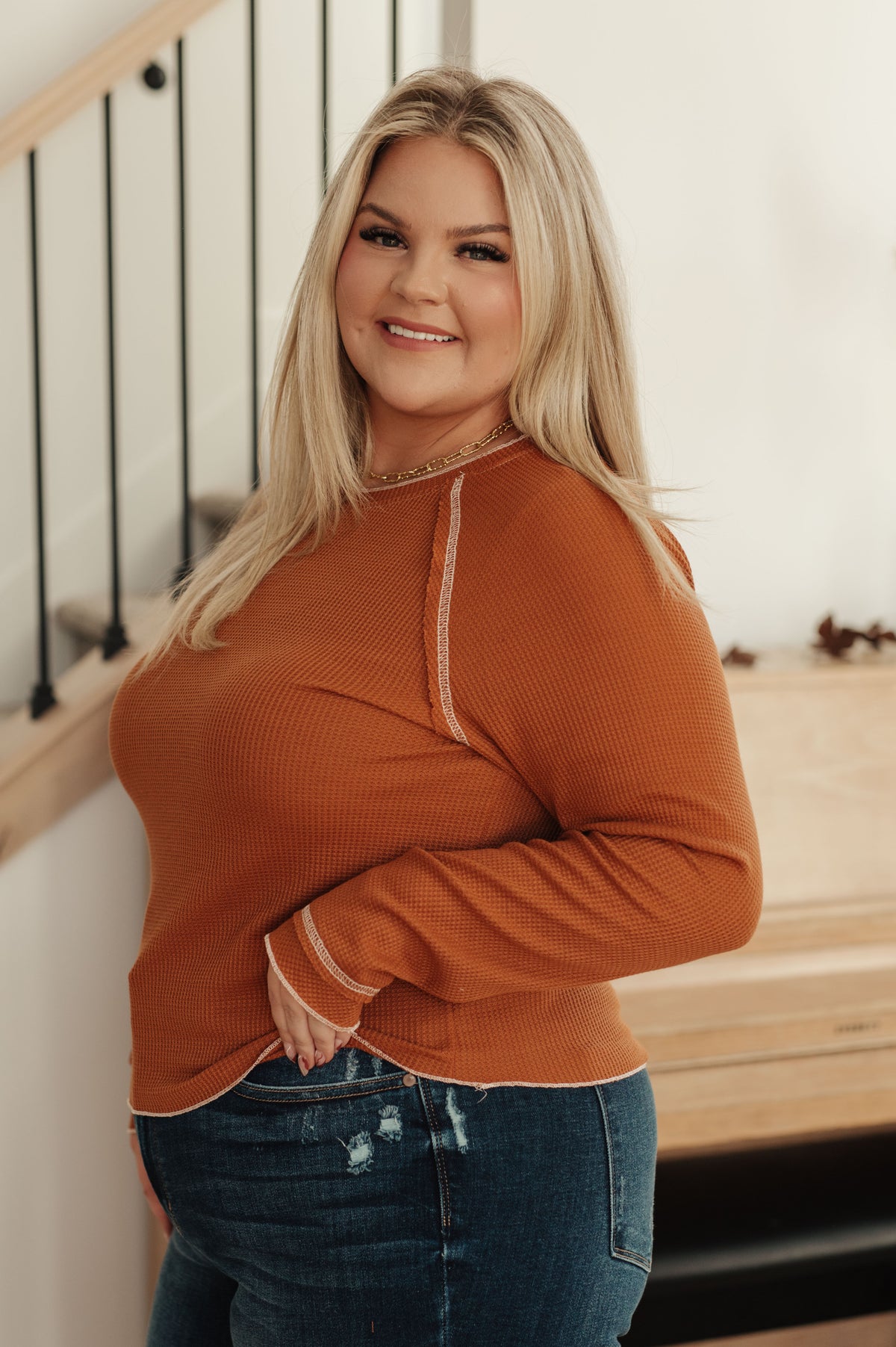 Stitch In Time Waffle Knit Top - 10/2/2025