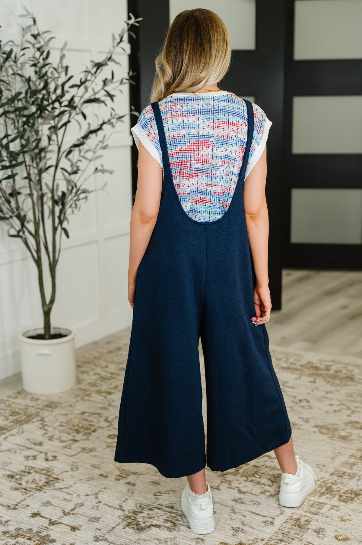 Suit Yourself Adjustable Strap Jumpsuit in Navy - 7/15/2025