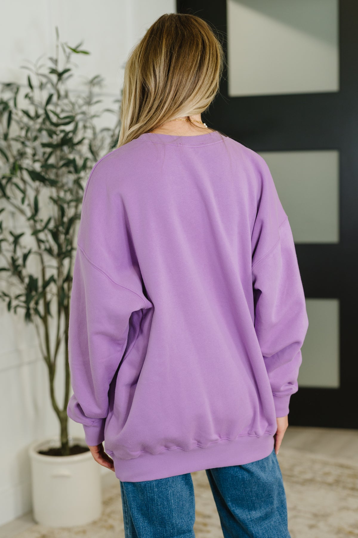 Sunday Snug Relaxed Pullover in Lavender - 8/13/2025