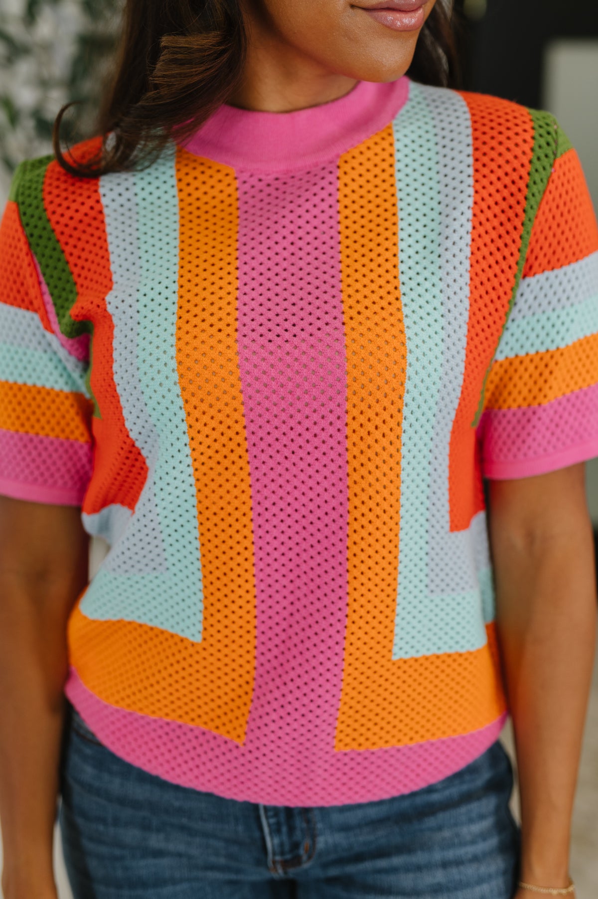Sunset Stitch Knit Top - 9/12/2025