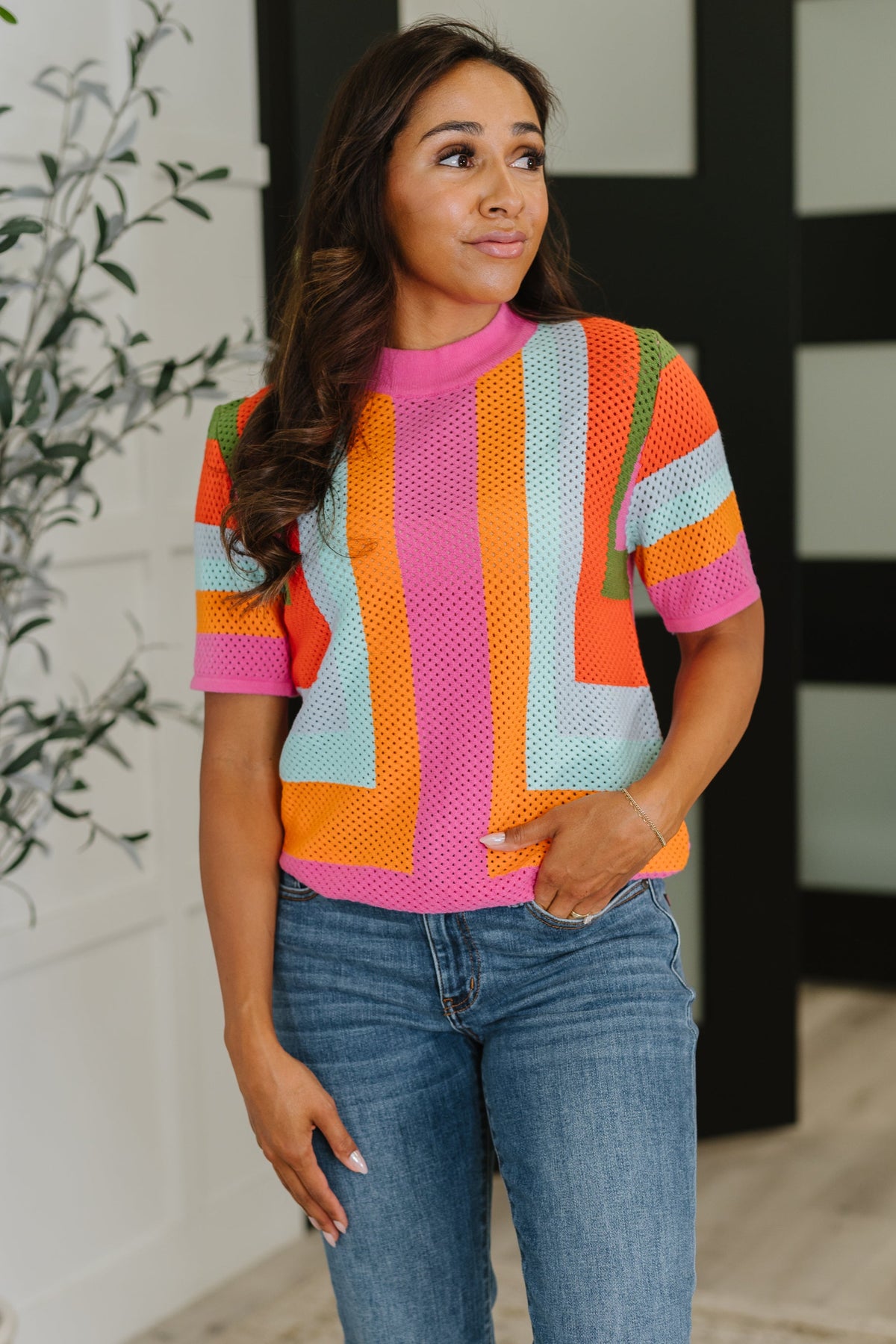 Sunset Stitch Knit Top - 9/12/2025