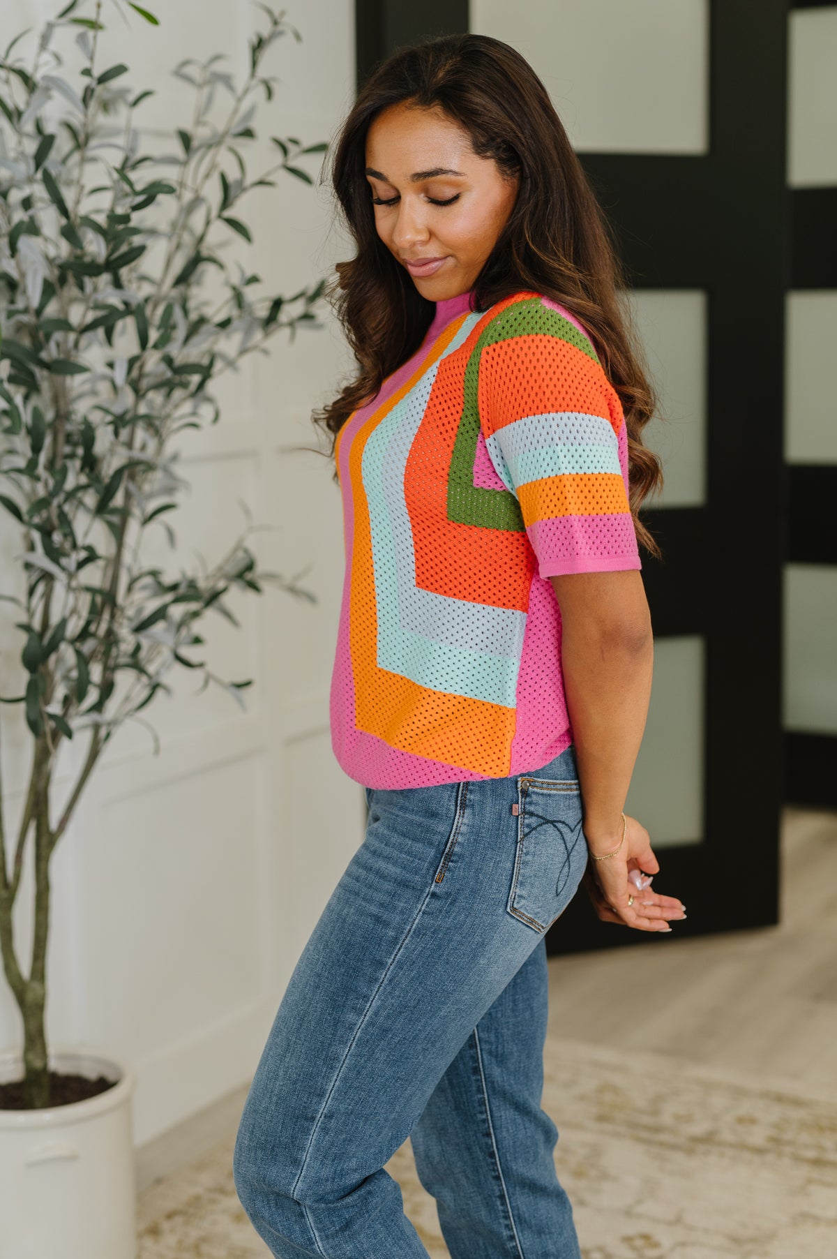 Sunset Stitch Knit Top - 9/12/2025