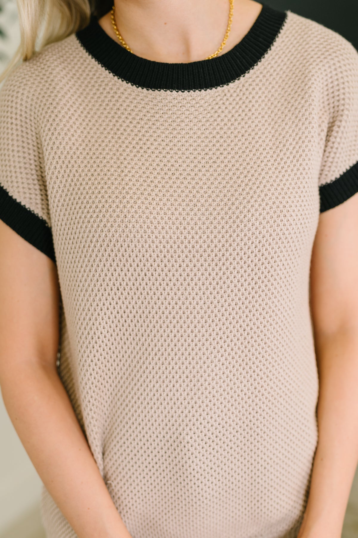 Sure Seems Sweet Contrast Trim Sleeveless Sweater - 9/5/2025