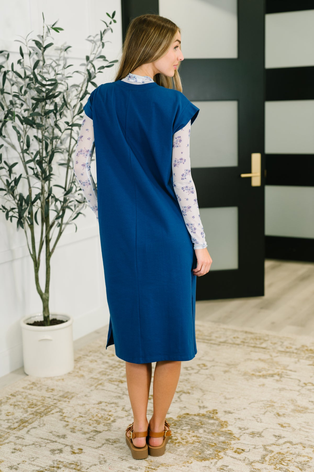 Sweet Like That Casual Dress in Light Navy - 7/23/2025