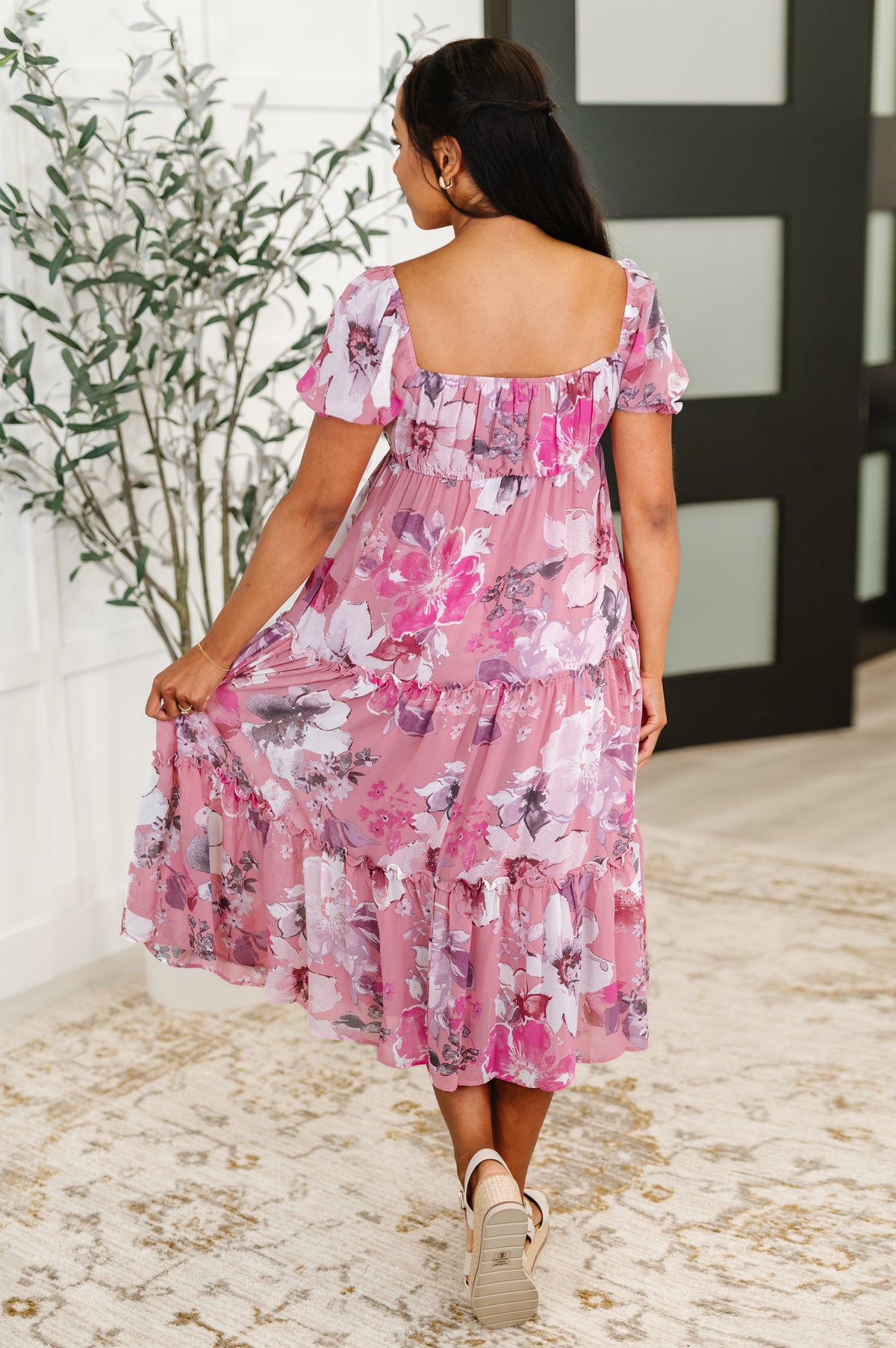 Sweetheart Club Square Neck Floral Dress - 6/10/2025 NEW