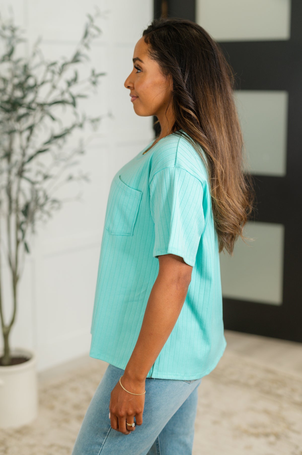 Take It Easy Slouchy Tee in Mint - 5/20/2025