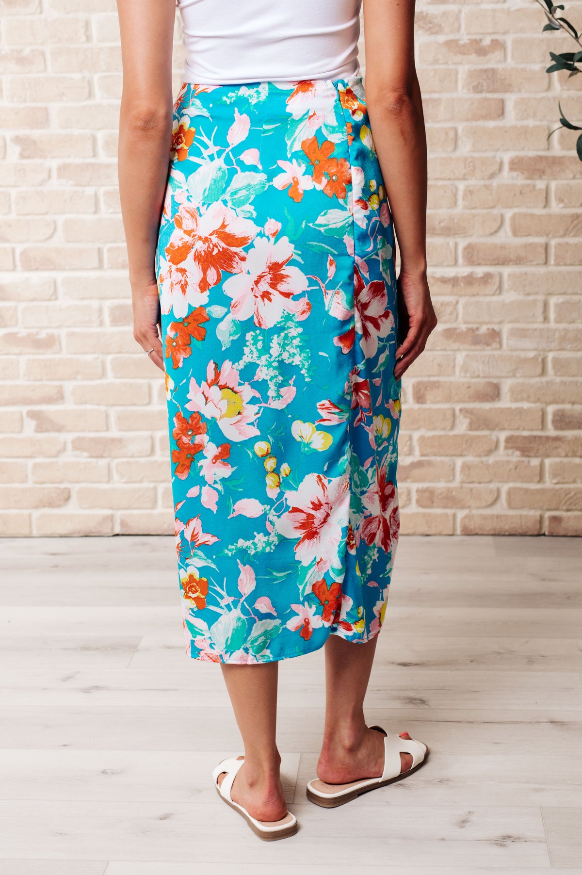 Take Me Outside Wrap Around Skirt in Blue - 7/9/2024