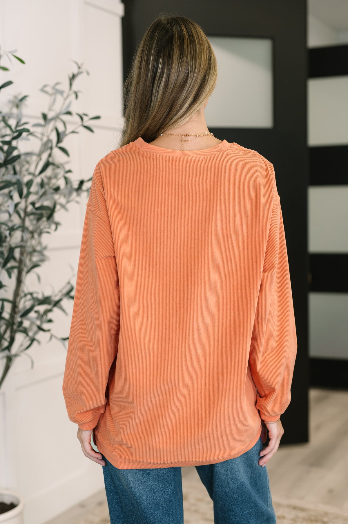 Taking A Drive Oversized Corded Sweatshirt - 10/10/2025