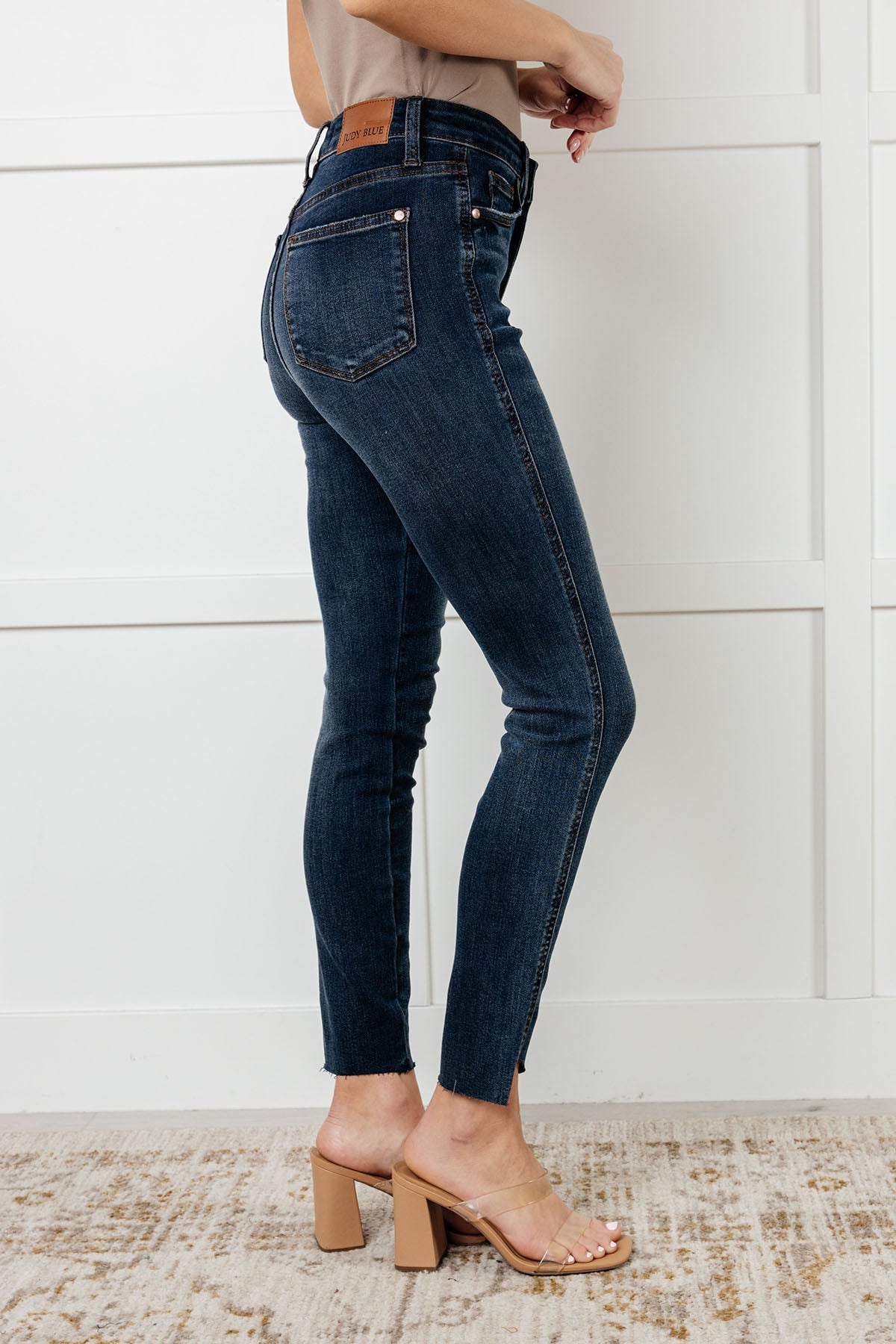 Tessa High Rise Control Top Step Hem Skinny Jeans - 12/11/2024