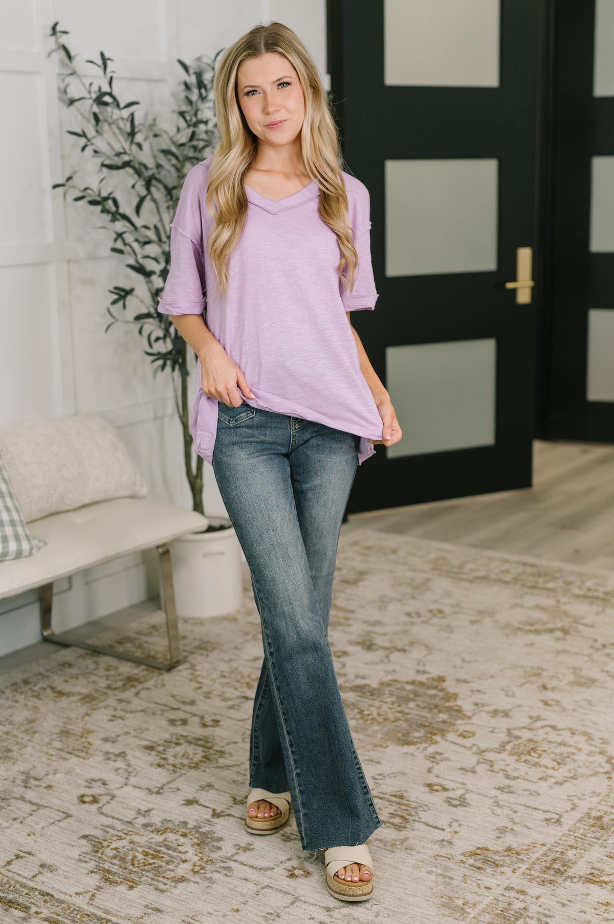 Thanks To You Relaxed Tee in Lilac - 6/2/2026
