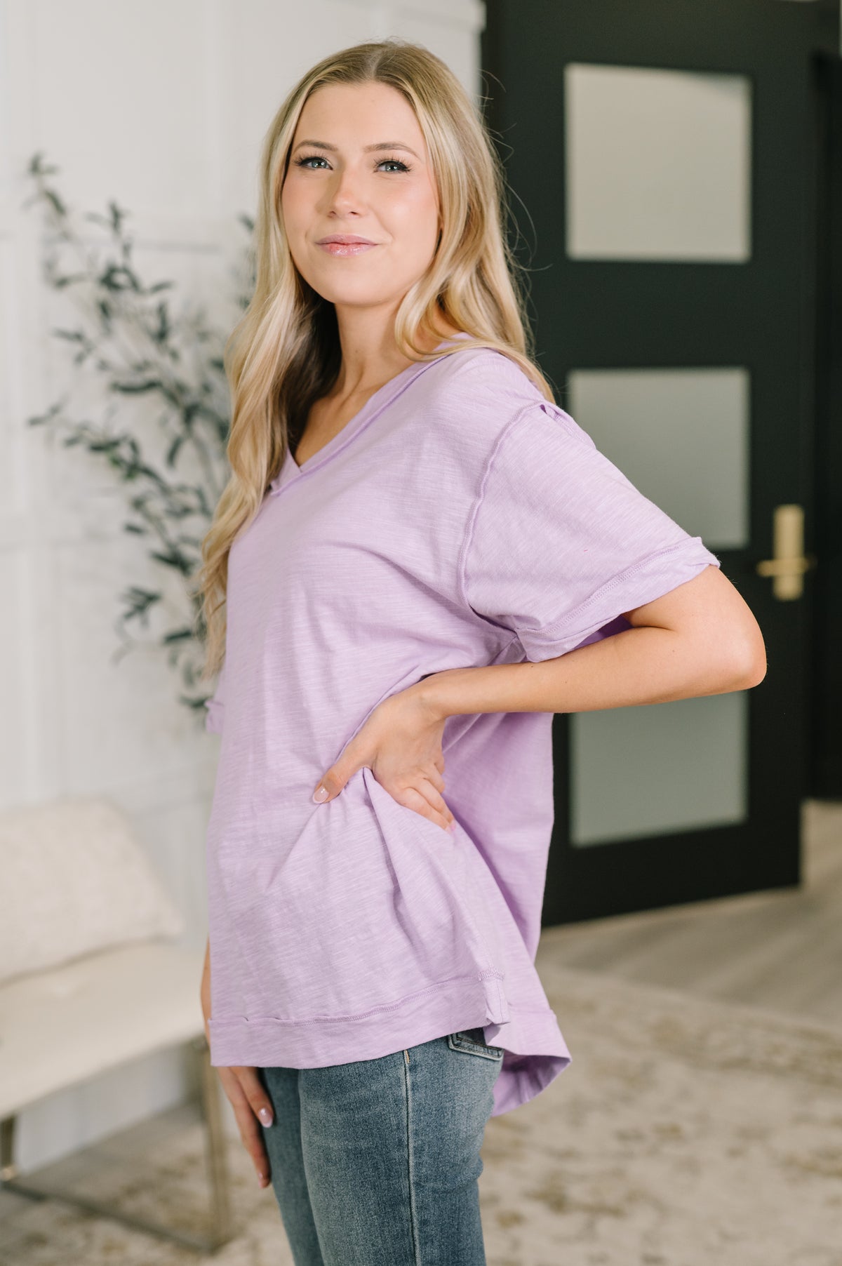 Thanks To You Relaxed Tee in Lilac - 6/2/2026