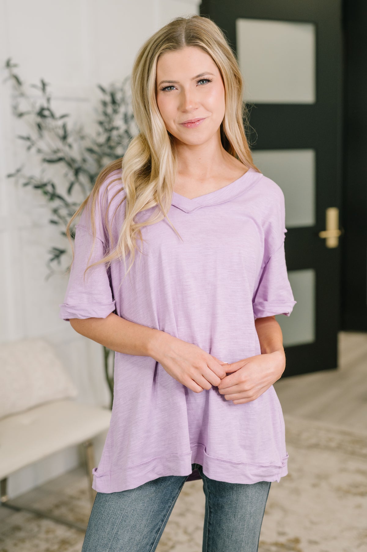 Thanks To You Relaxed Tee in Lilac - 6/2/2026