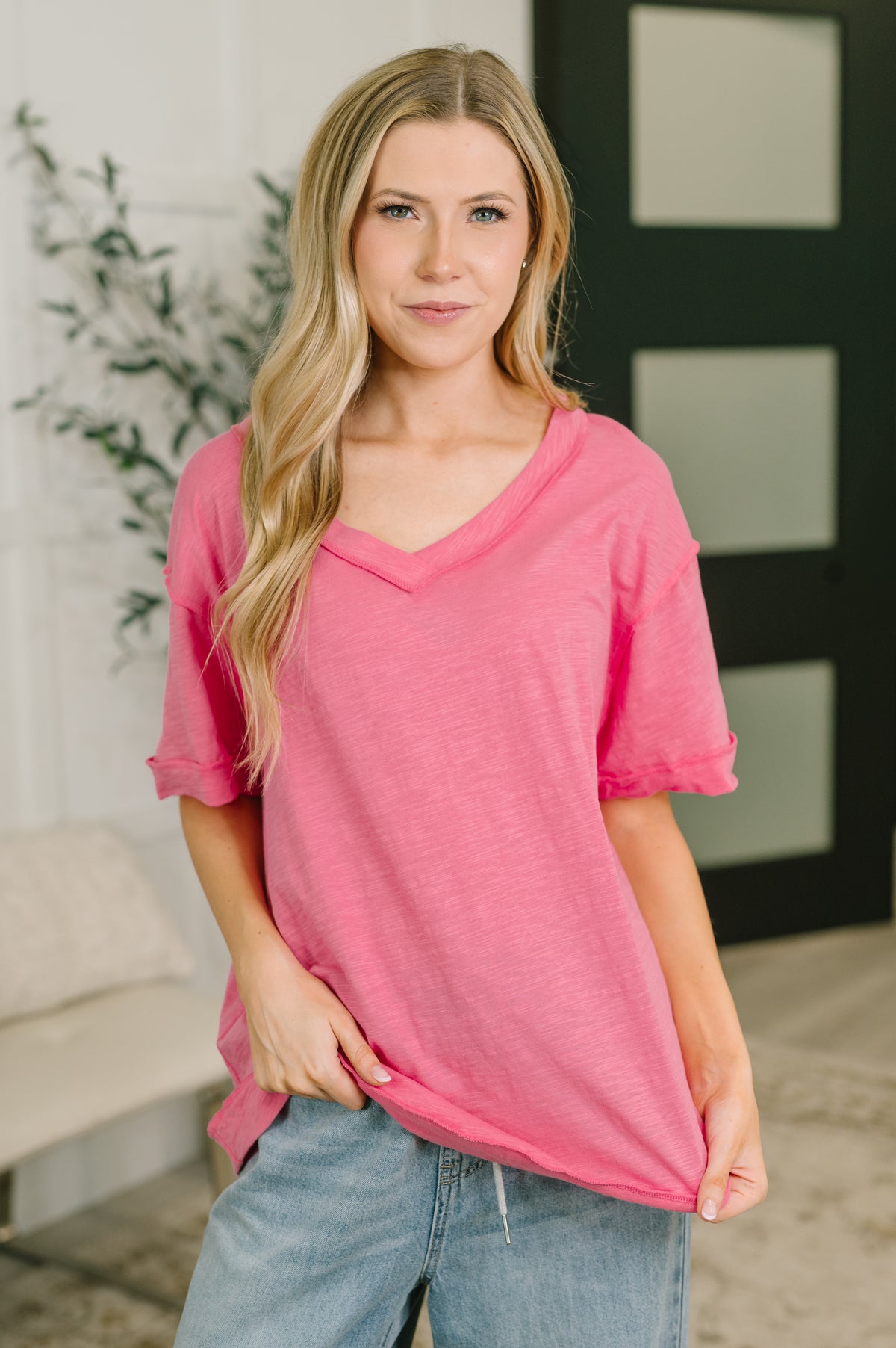 Thanks To You Relaxed Tee in Pink - 6/2/2026