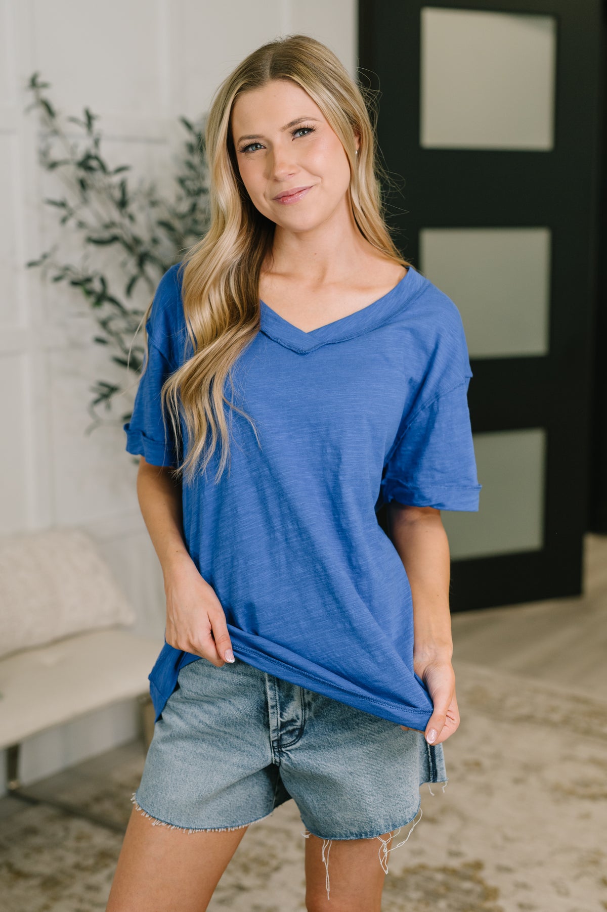 Thanks To You Relaxed Tee in Royal Blue - 6/2/2026