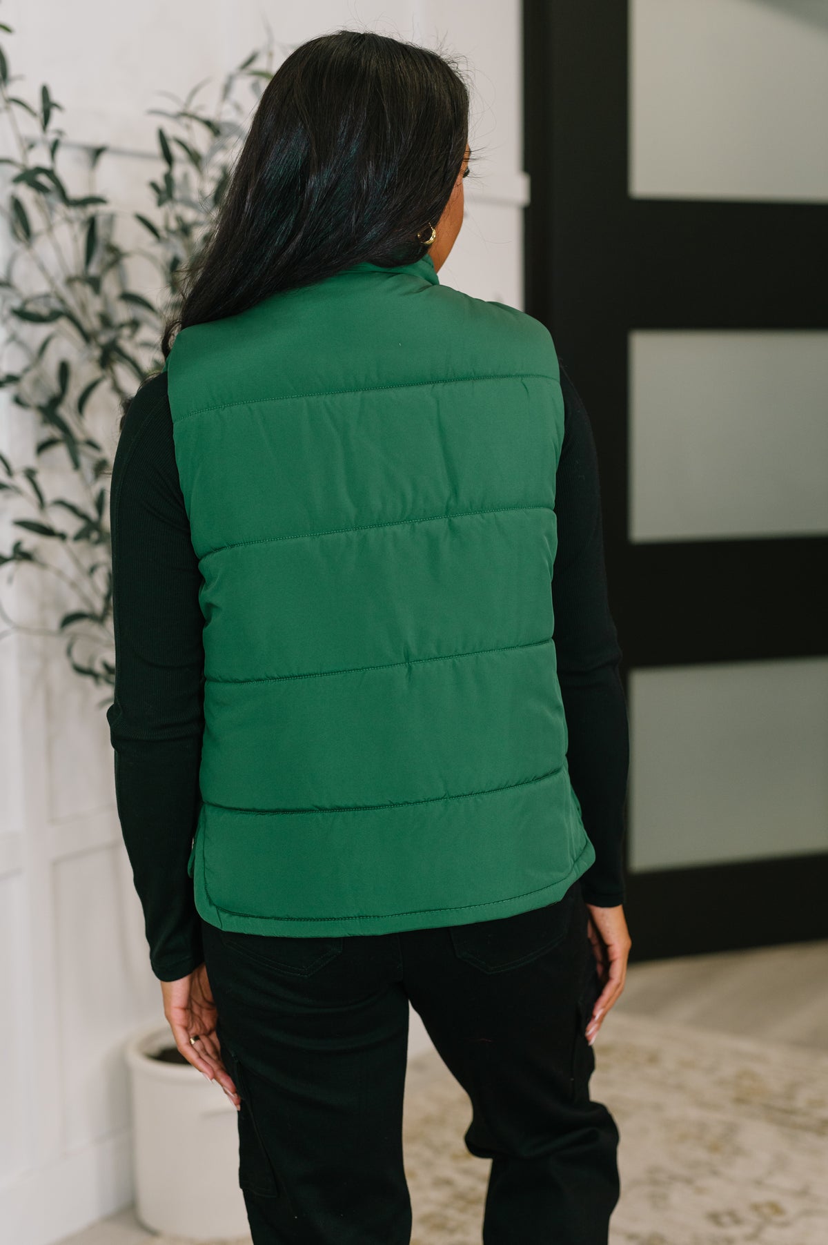 That's What I'm Talkin' About Puffer Vest in Hunter Green - 10/15/2025