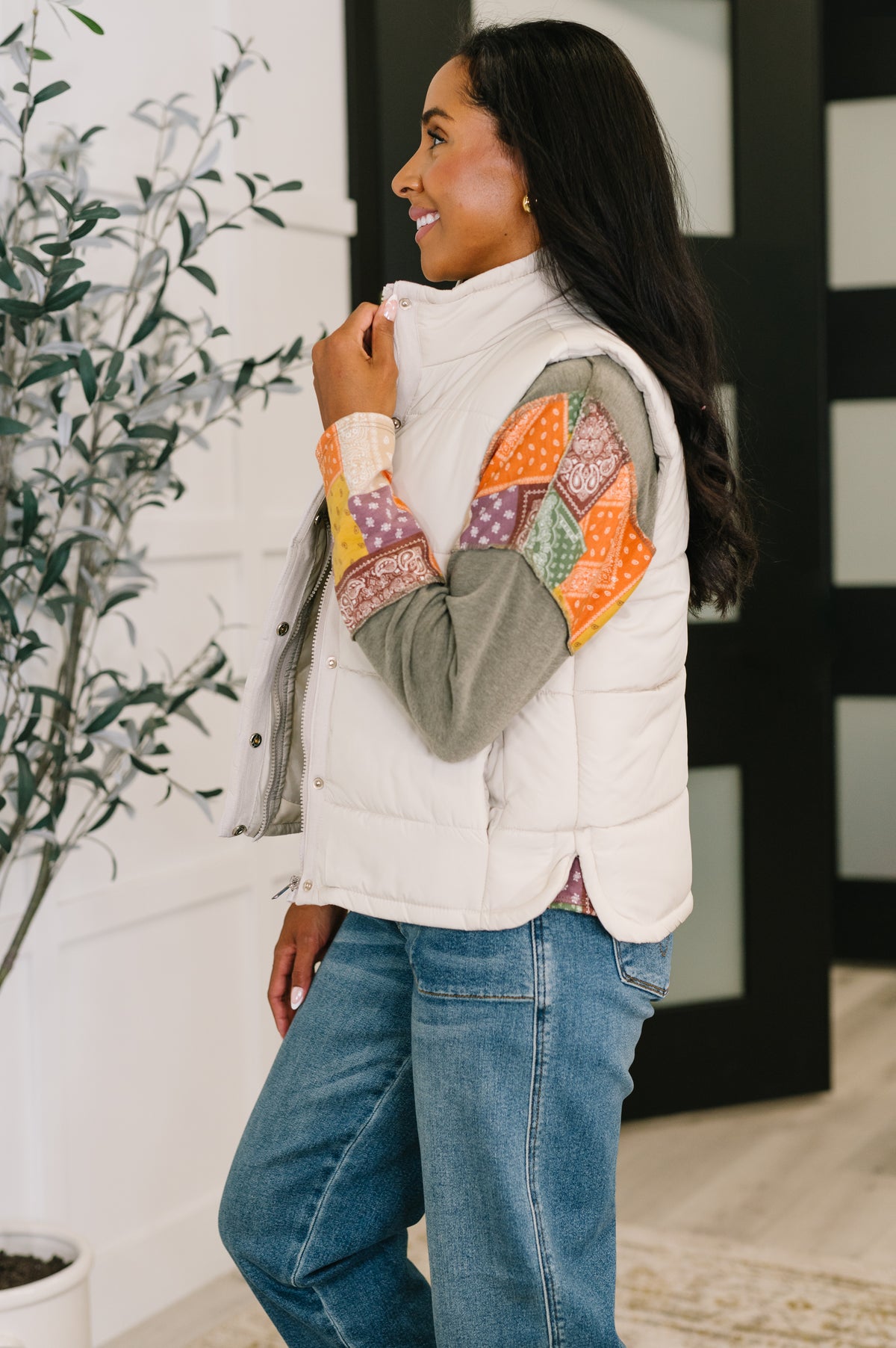 That's What I'm Talkin' About Puffer Vest in Sand Beige - 10/15/2025