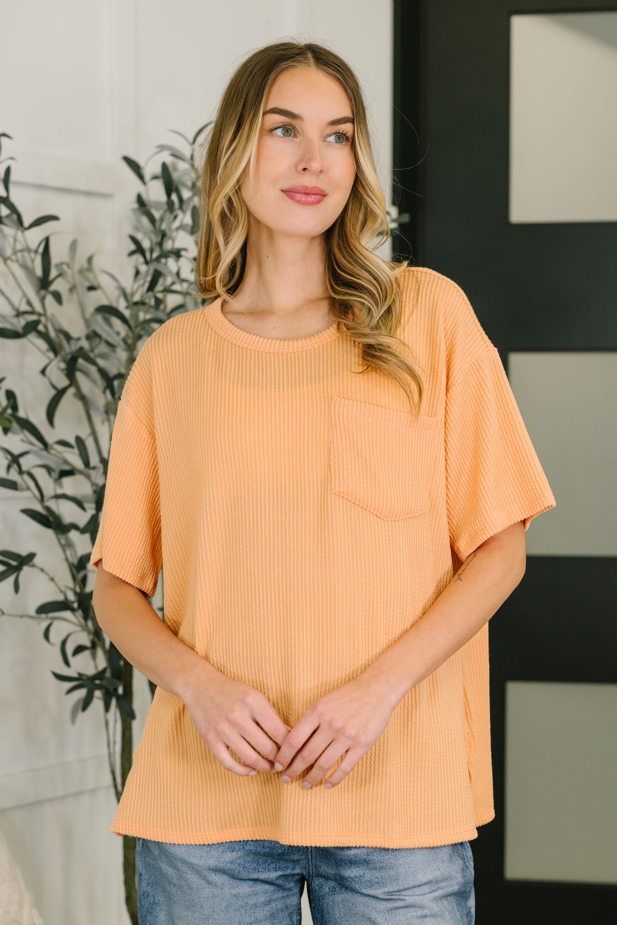 The Go-To Tee in Apricot Bliss - 4/16/2026