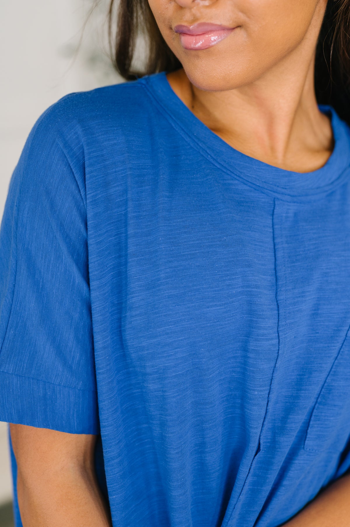 The Layback Relaxed Basic Tee in Royal Blue - 7/24/2026
