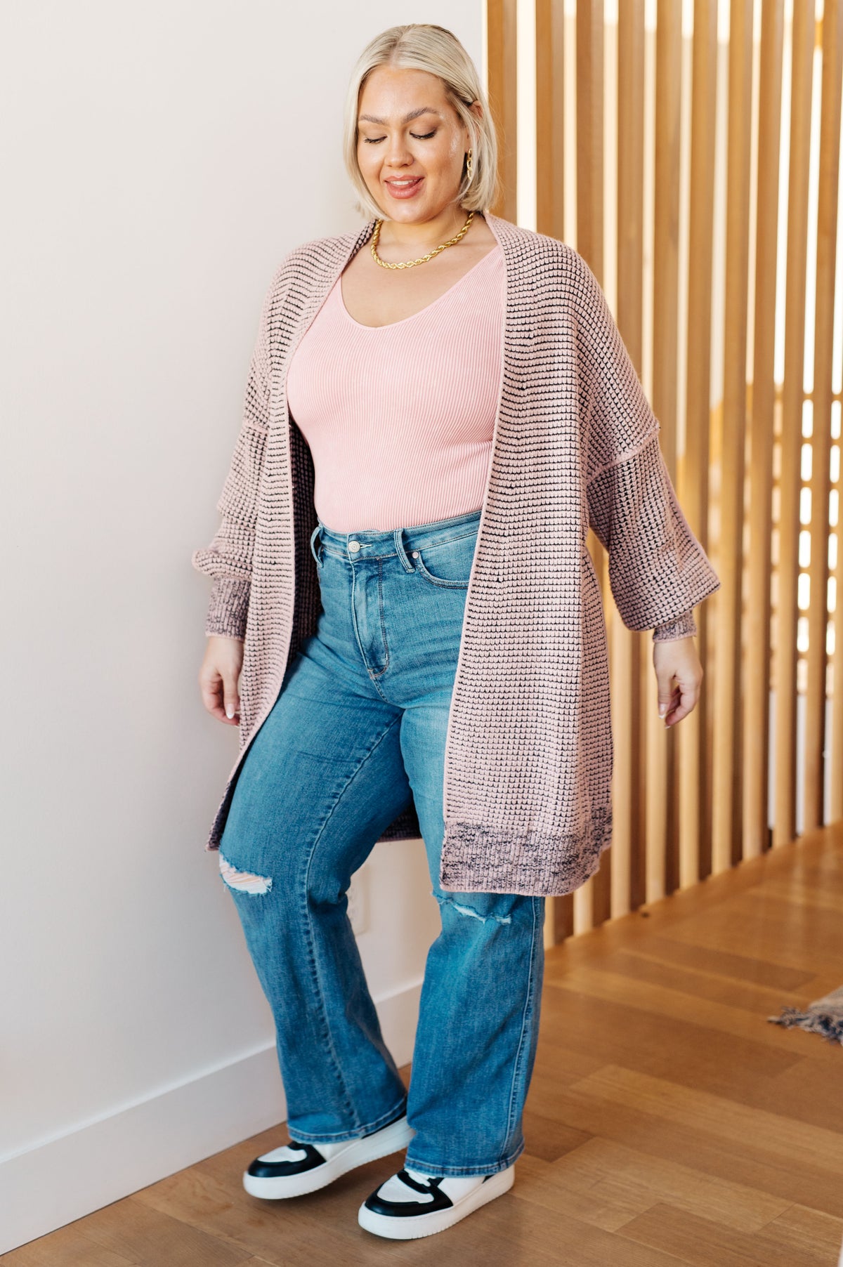 The Way It Was Cardigan in Mauve - 9/9/2025