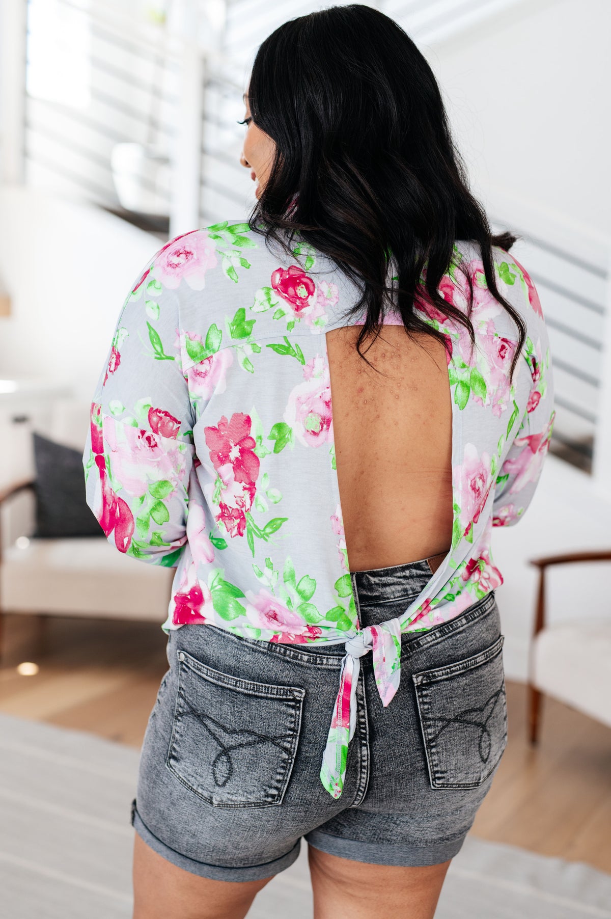 Thinking On It Open Back Floral Top - 5/7/2024