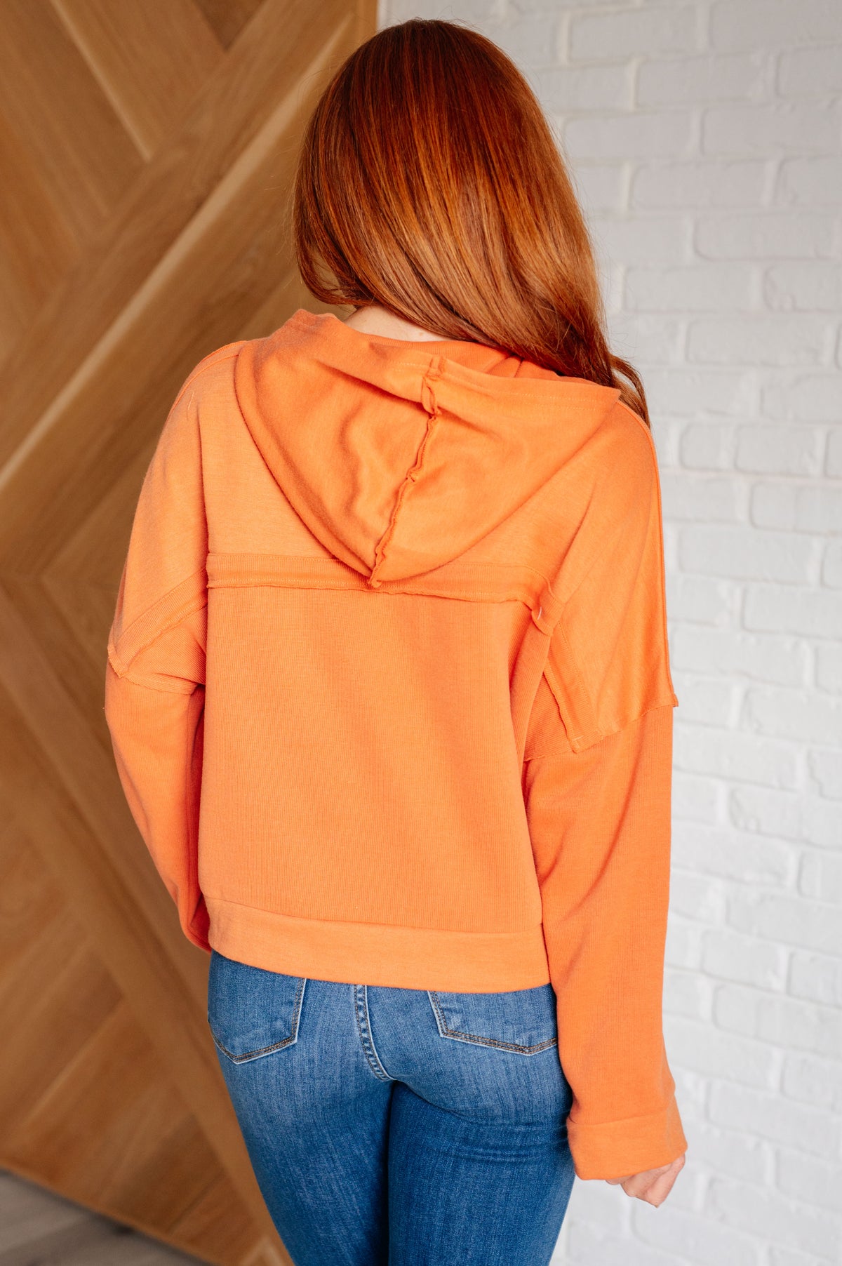 Throwback Heartthrob Hoodie in Orange - 9/25/2025