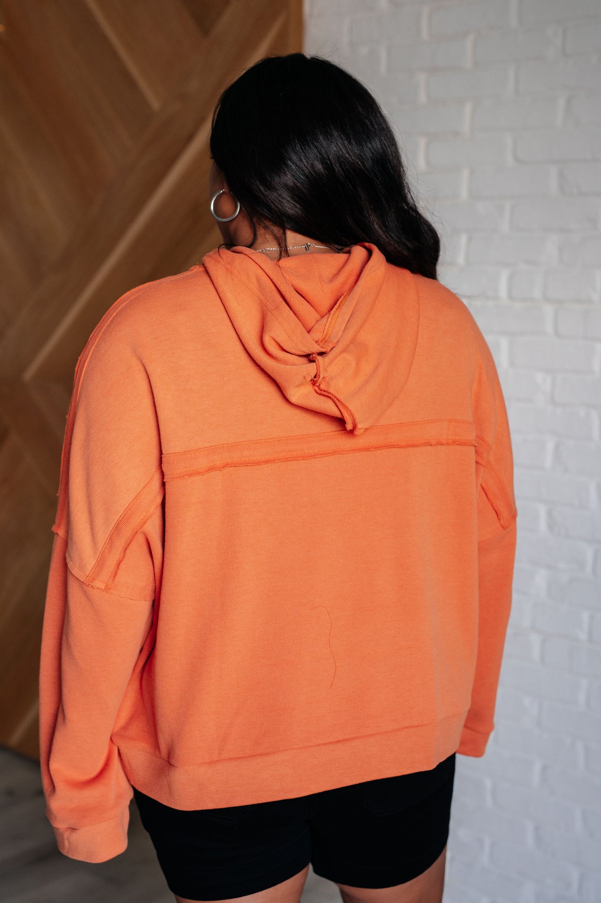 Throwback Heartthrob Hoodie in Orange - 9/25/2025
