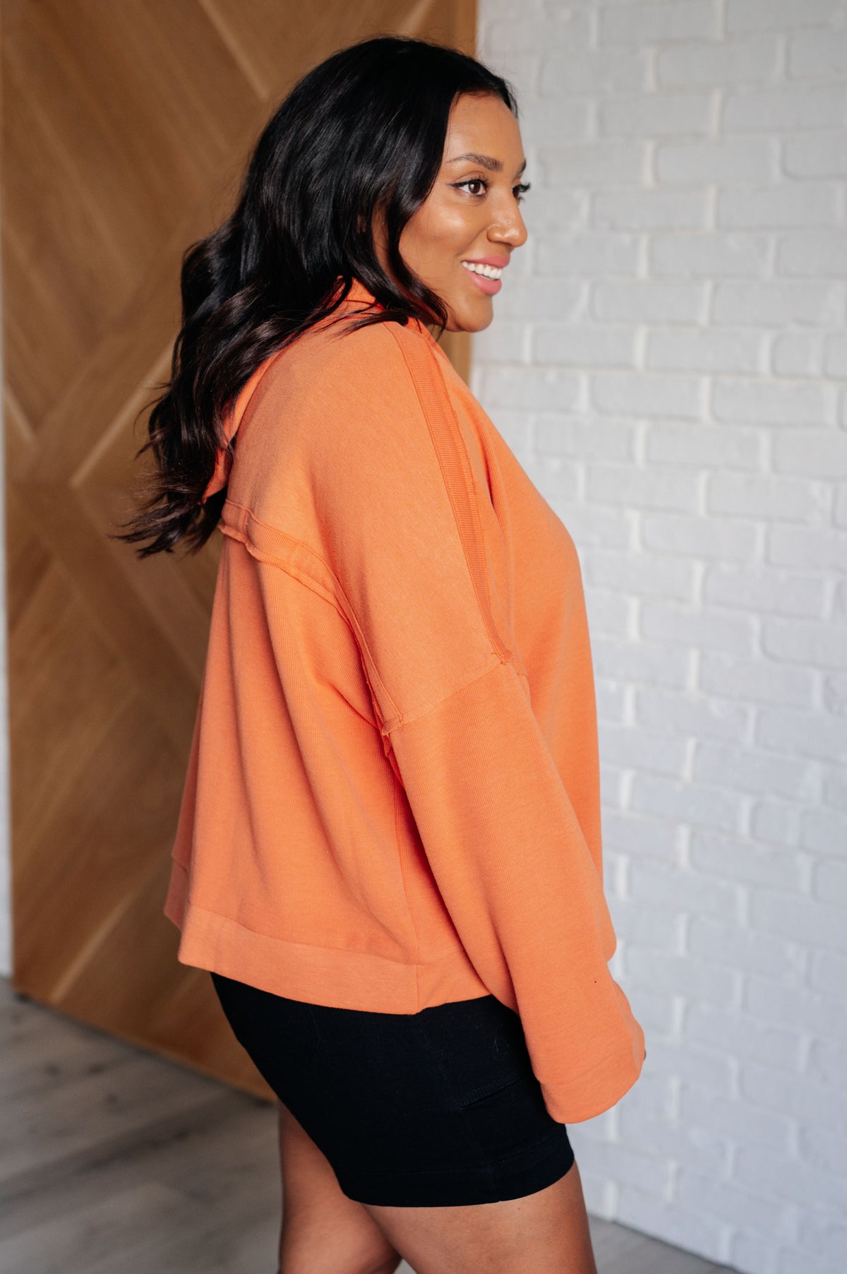 Throwback Heartthrob Hoodie in Orange - 9/25/2025