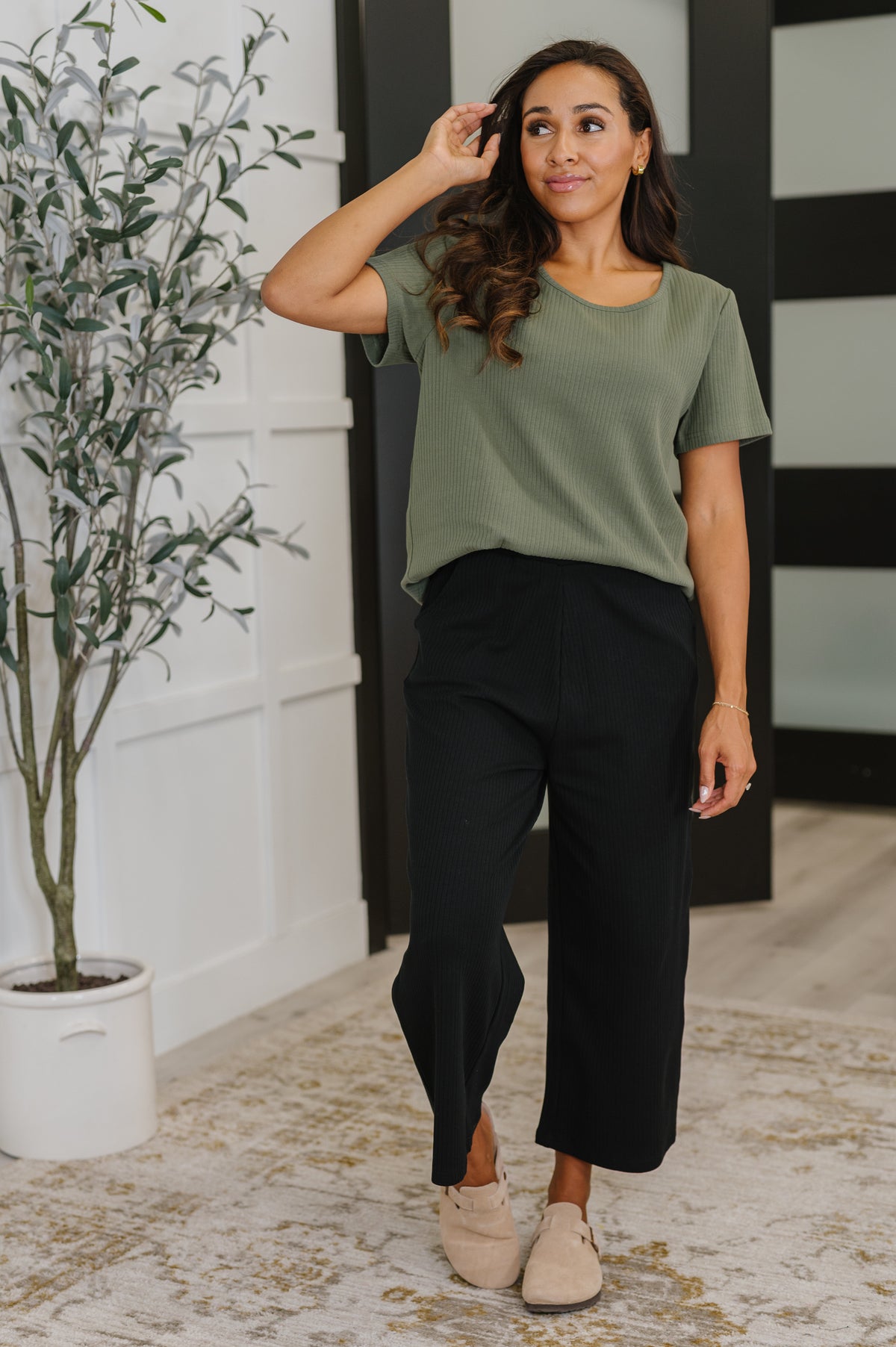 Thyme Boxy Tee in Dusty Pine - 9/12/2025