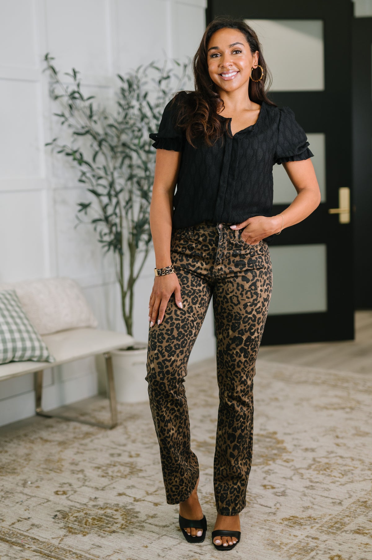 To Call My Own Textured Blouse in Black - 5/8/2026 NEW