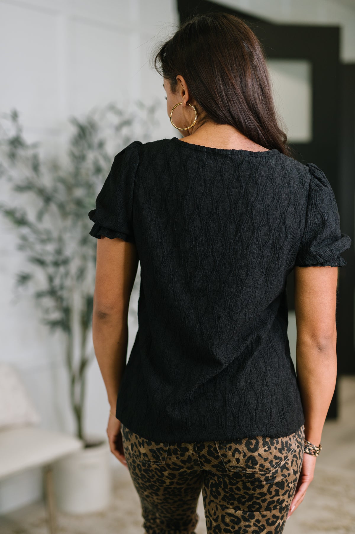 To Call My Own Textured Blouse in Black - 5/8/2026 NEW