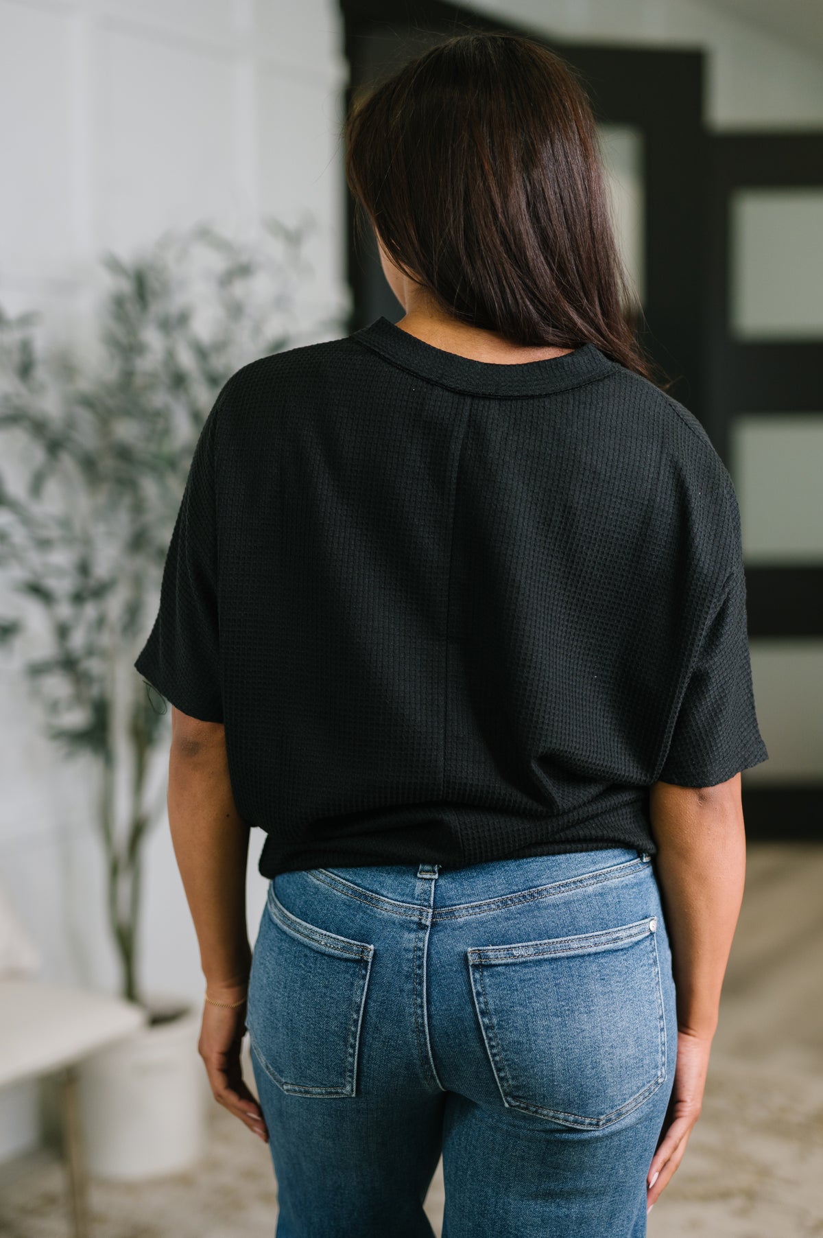 Together We're Unlimited Basic V-Neck Tee in Black - 5/5/2026 NEW