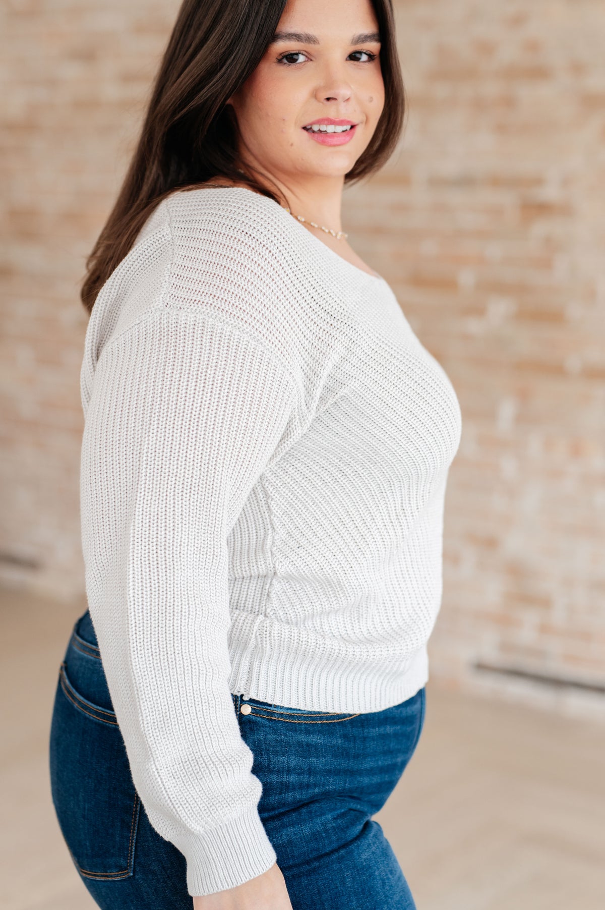 Told You So Ribbed Knit V Neck Sweater - 10/23/2026