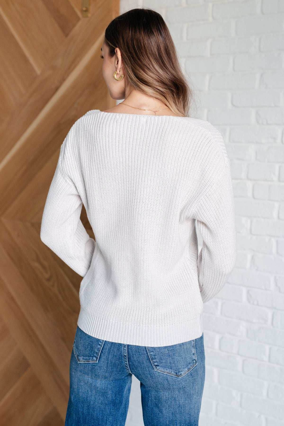 Told You So Ribbed Knit V Neck Sweater - 10/23/2026