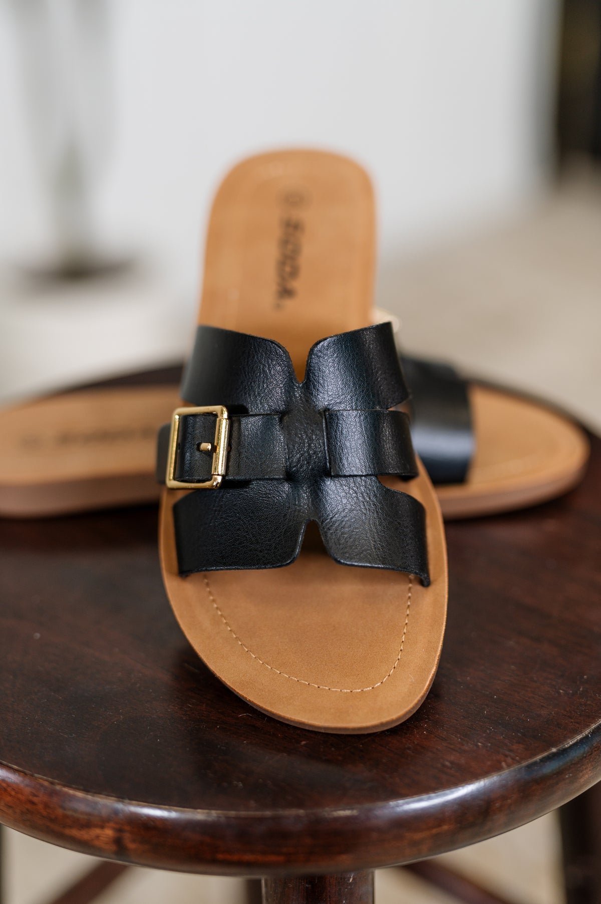 Torvi Black Slip on Sandals - 5/20/2025
