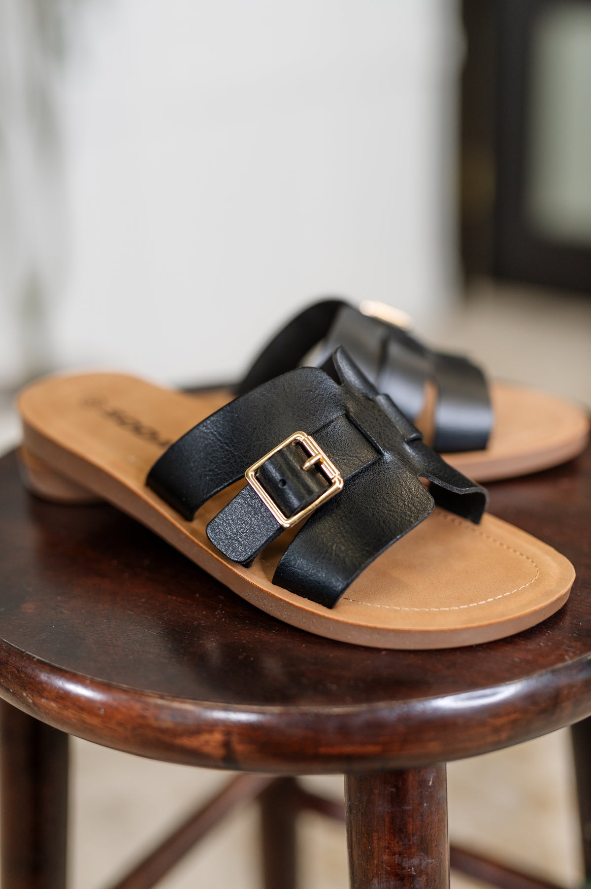 Torvi Black Slip on Sandals - 5/20/2025
