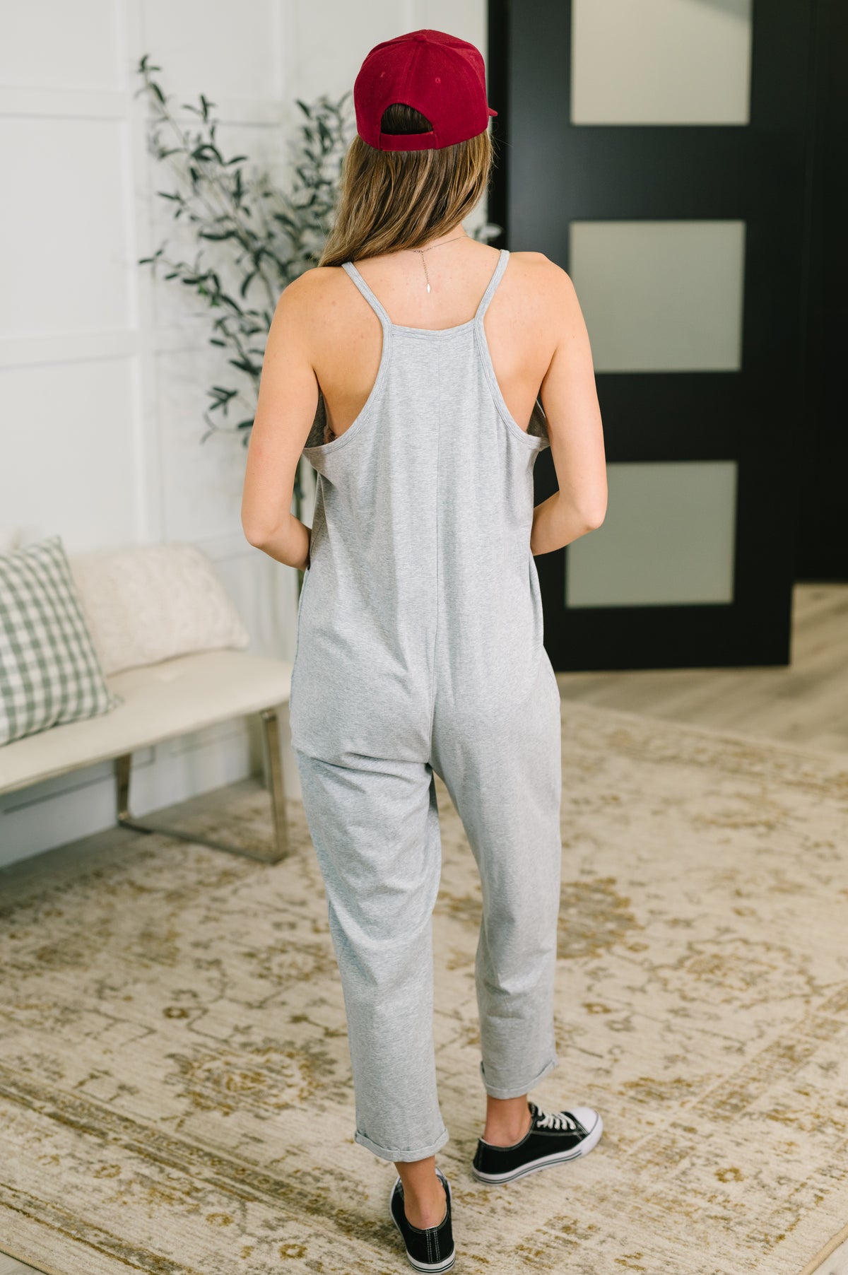 Totally Me Spaghetti Strap Jumpsuit Grey - 5/20/2026