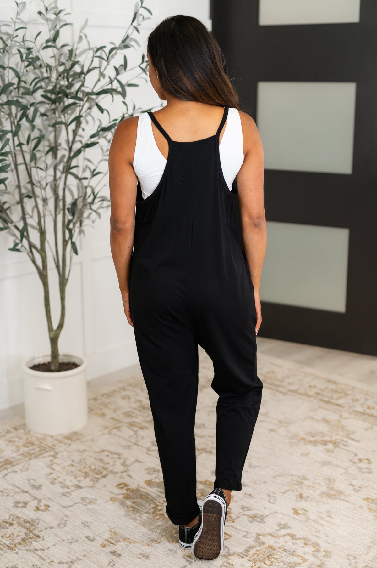 Totally Me Spaghetti Strap Jumpsuit in Black - 5/21/2025