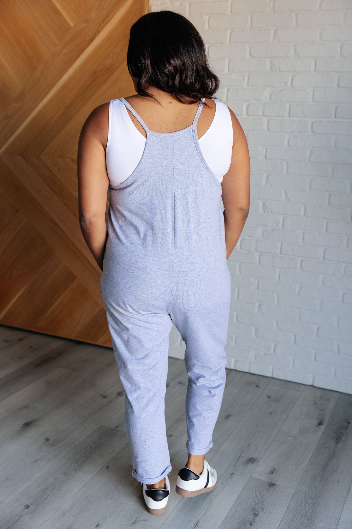 Totally Me Spaghetti Strap Jumpsuit in Heather Grey - 11/13/2024