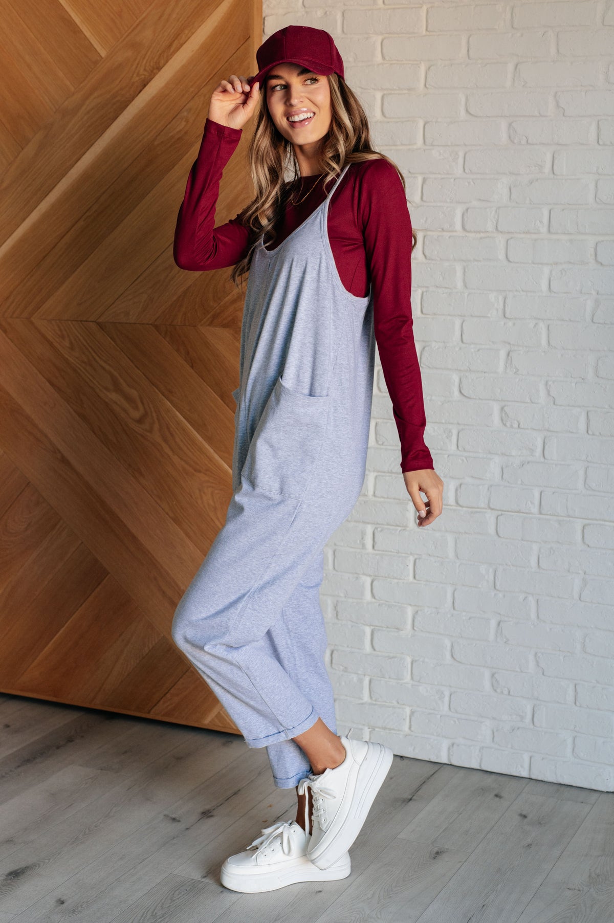 Totally Me Spaghetti Strap Jumpsuit in Heather Grey - 11/13/2024