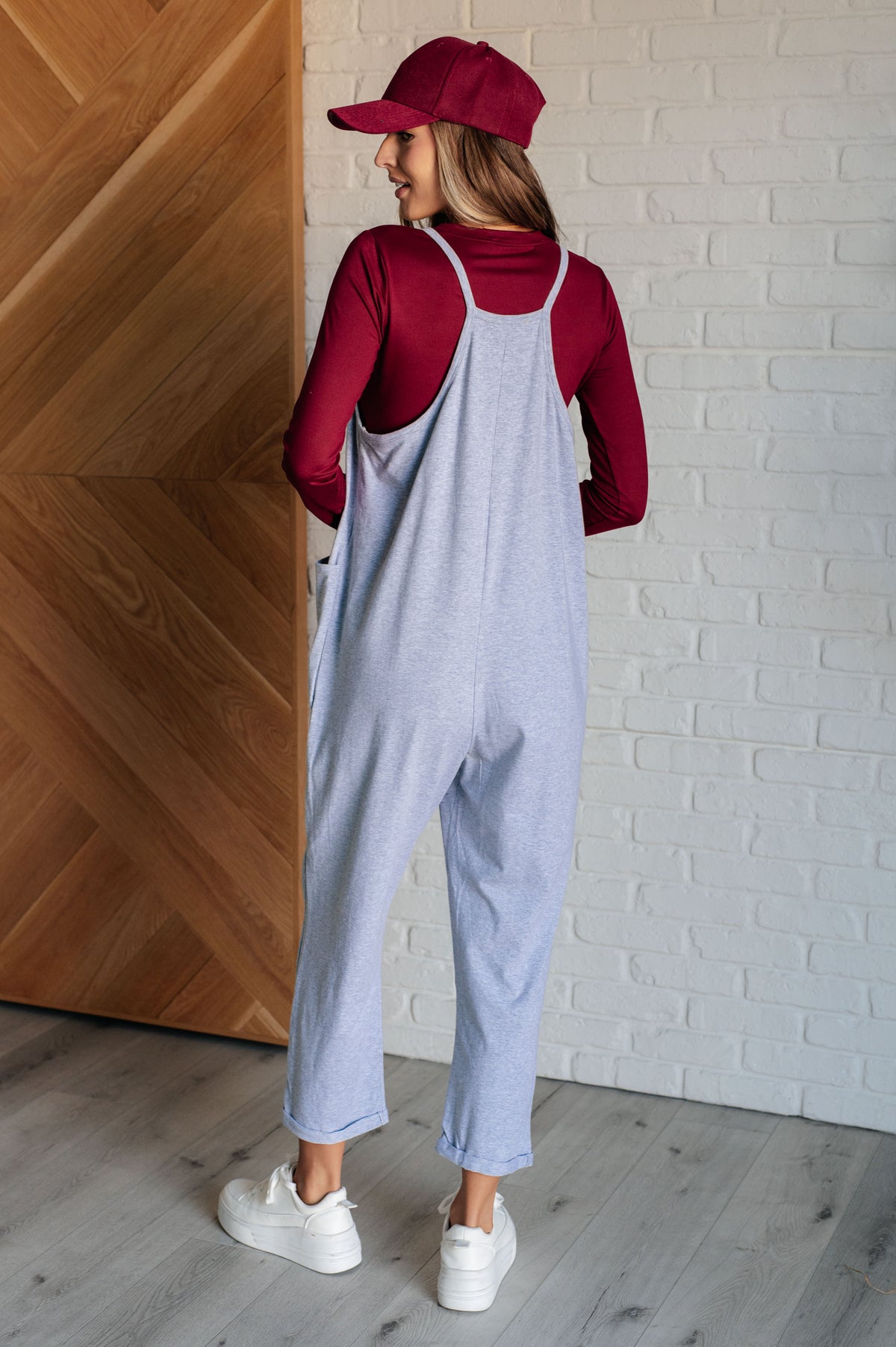 Totally Me Spaghetti Strap Jumpsuit in Heather Grey - 11/13/2024