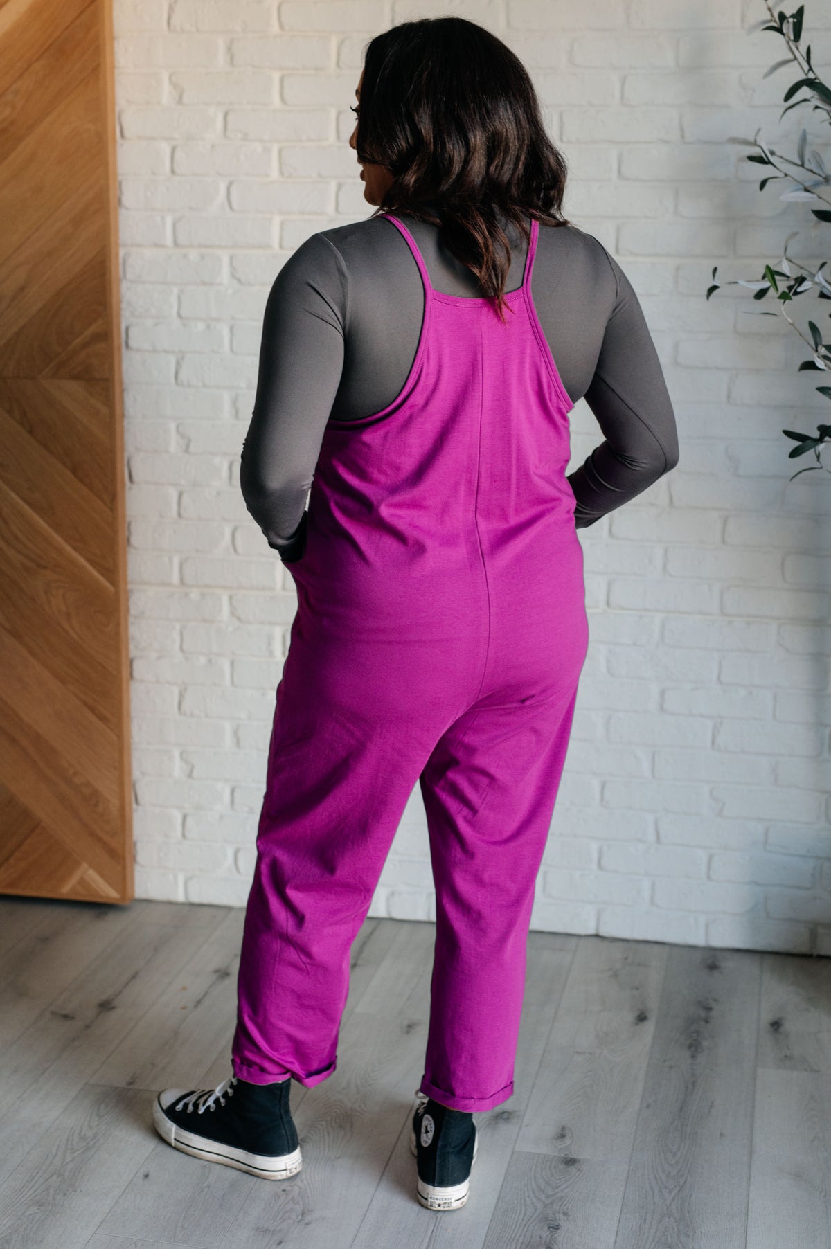 Totally Me Spaghetti Strap Jumpsuit in Light Plum - 11/13/2024