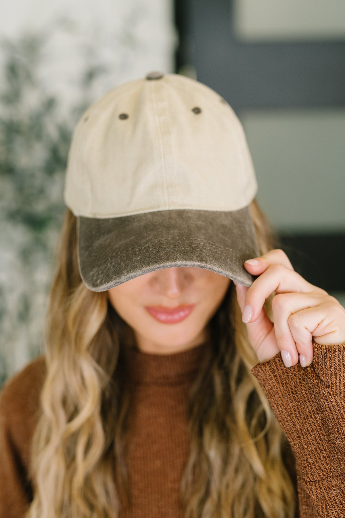 Totally Two Tone Baseball Cap in Brown - 11/6/2026