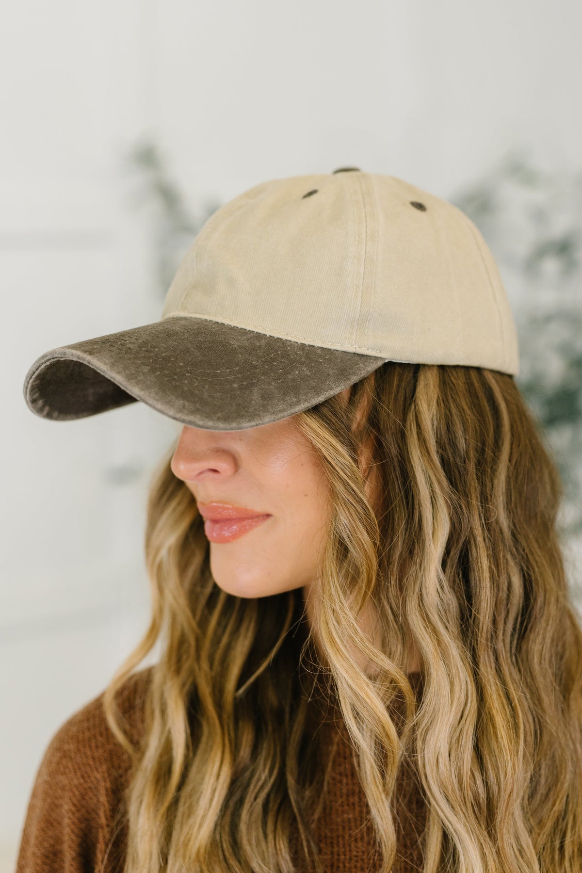 Totally Two Tone Baseball Cap in Brown - 11/6/2026