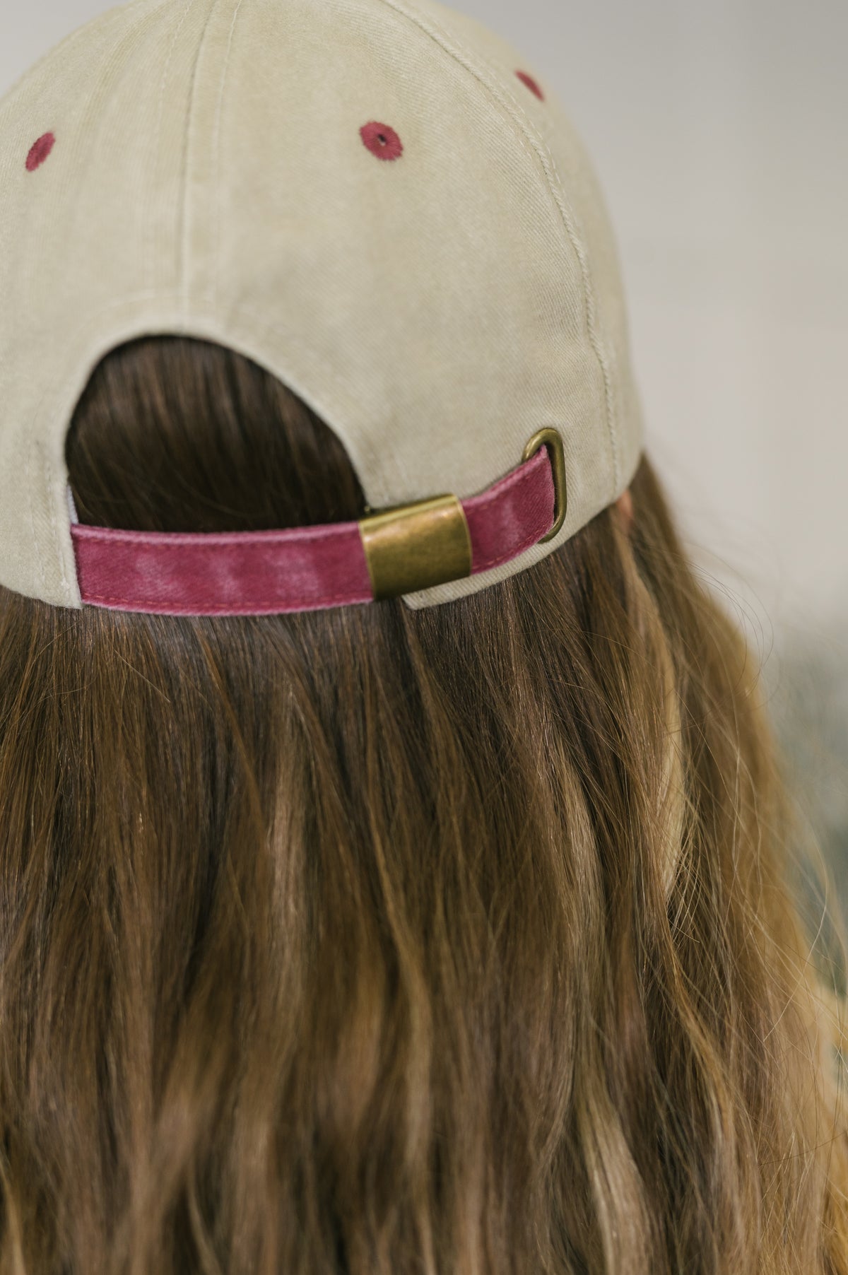 Totally Two Tone Baseball Cap in Burgundy - 11/10/2026